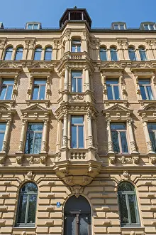 Blue Sky Architecture Europe Prints: Classicist facade, community centre