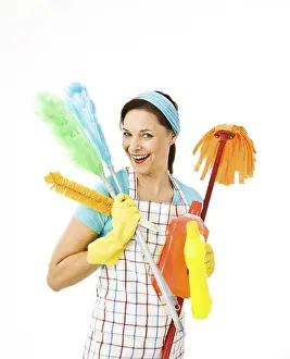Cleaning Lady At Work Prints: Cleaning lady at work