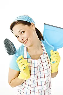 Cleaning Lady At Work Prints: Cleaning lady at work