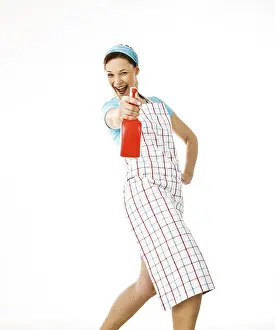 Cleaning Lady At Work Prints: Cleaning lady at work