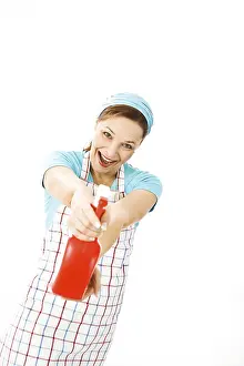 Cleaning Lady At Work Prints: Cleaning lady at work