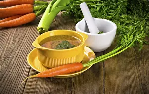 Orange Broth Prints: Clear broth