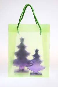 Deserted Studio Photography Prints: Clear plastic bag with pine trees