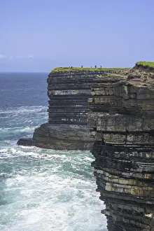 Downpatrick Head Ireland Prints: Cliff coast at Downpatrick Head