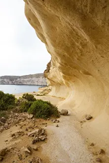 Steep Cliff Views Europe Prints: Cliffs at the coast of Malta