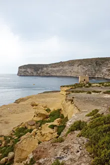 Southern European Coastline Scenery Prints: Cliffs at the coast of Malta