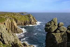 Steep Cliff England Prints: Cliffs, Land's End, Cornwall
