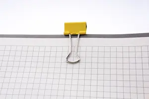 No People In The Desert Prints: Clip on a checked notebook