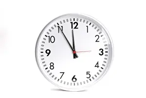 Time Pressure Symbol Prints: Clock is on 5 before 12