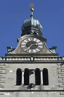Bavarian Church Architecture Prints: Clock tower of the Basilica of St