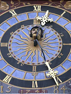 Old Town Hall Saxony Germany Prints: Clock, town hall, Goerlitz, Saxony