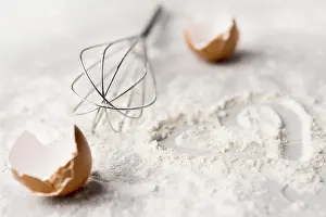 Advent Season Baking Prints: Close up baking flour table