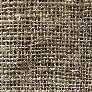 Images Dated 15th September 2024: Burlap Fabric with Basketweave Pattern Print