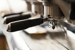 Prints of Close up coffee machine Arabica Prints: Close-up Coffee Machine Print