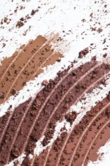 Beauty Product Design Prints: A close up of makeup textures featuring rich