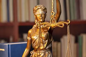 Weighing Scale Symbolism Prints: Close-up of a Justitia