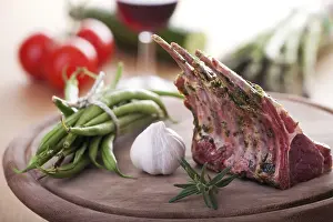 Framed Print : Close-up of Raw Lamb Chops Print Framed Print : Close-up of Raw Lamb Chops Print