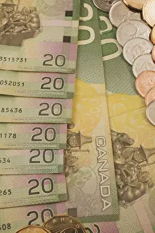 Close Up Of Currency Prints: Close-up of reverse side of green