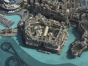 Arabian Peninsula Photography Prints: Close-up of a square building complex