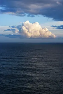 Deserted Spanish Shore Prints: Cloud atmosphere at the Atlantic Ocean