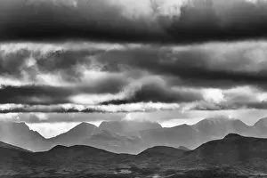 Cloudy Atmospheric Scenery Prints: Cloud atmosphere in the mountains