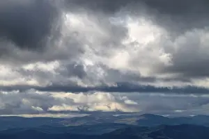 Northern Europe Cloudy Skies Prints: Cloud atmosphere in the mountains