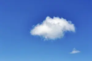 Deserted Countryside Europe Prints: Cloud in the blue sky, Germany