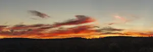 Prints of Cloud and clear sky during a sunset. Le Rozier, Millau, Grands Causses, Florac, Lozere, Occitanie, Cevennes, France Cloud and clear sky during a sunset Lozere Prints: Cloud and Clear Sky at Sunset Print, Le Rozier, France