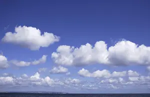 Cloud Formation Prints: Cloud formation in blue sky