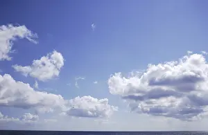 Blue Sky Clouds Prints: Cloud formation in blue sky