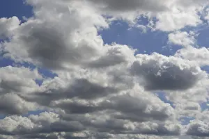 German Cloudy Skies Prints: Cloud formation, blue sky with cumulus clouds