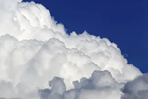 Cloud Formation Europe Prints: Cloud formation, white and grey cumulus clouds