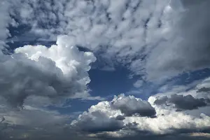 Cloudy Skies In Central Europe Prints: Cloud formations, Bavaria, Germany