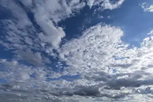 Deserted Cloudy Skies Prints: Cloud formations, Bavaria, Germany
