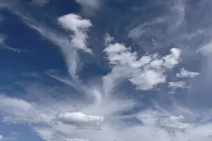 Evening Sky In Germany Prints: Cloud formations in the evening sky
