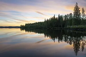 Prints of Cloud reflection in Lake Vajkijaure, Jokkmokk, Norrbotten, Lapland, Sweden, July 2025 Lake Prints: Cloud Reflection Print over Lake Vajkijaure, Sweden