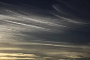 Deserted European Landscape Prints: Cloud streaks