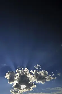 Backlighting In Nature Prints: Cloud with sun rays