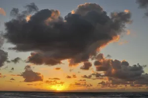 Cloudy Atlantic Ocean Prints: Clouded sky above the Atlantic Ocean