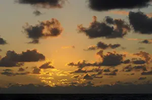 Cloudy Atlantic Ocean Prints: Clouded sky at the Atlantic Ocean