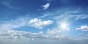Cloud Formations Prints: Clouds in blue sky