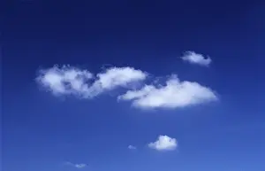 Cloudy Blue Sky Prints: Clouds in front of a blue sky