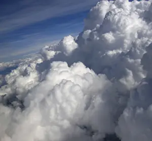 Cumulonimbus Cloud Formation Prints: Clouds in the blue sky