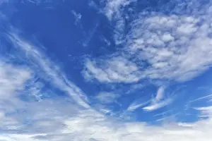 Nice Weather Background Image Prints: Clouds in blue sky, cloud formation