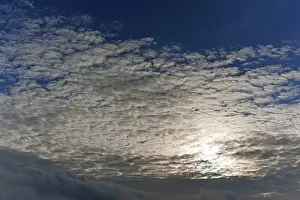 Cloud Formations Prints: Clouds, Cirrocumulus, with sun