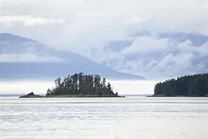 Overcast Ocean View Prints: Clouds, Endicott Arm, Inside Passage