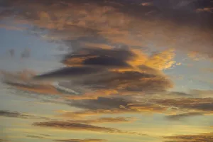 Cloudy European Landscape Prints: Clouds in the evening, Berndorf