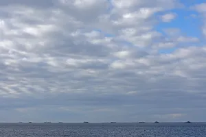 Uninhabited Islands Of Germany Prints: Clouds over Hallig LangeneB