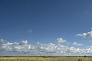 Ahrenshoop Landscape Prints: Clouds above the lagoon landscape