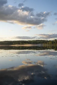 Water Surface Reflections Prints: Clouds reflected on the water surface
